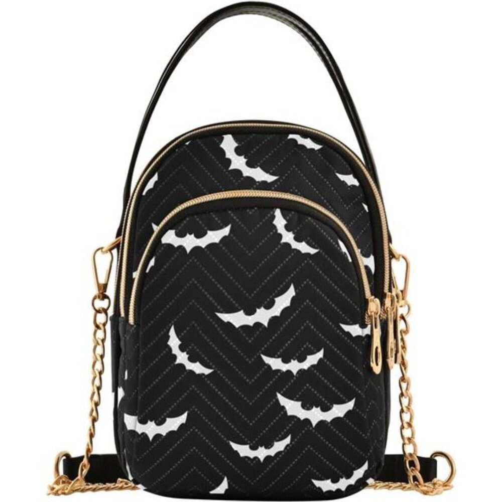 NEW Halloween Bats Crossbody Handbag Purse